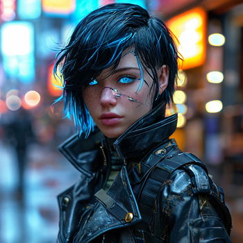 AI Character Tessa Albright (Neon Horizon)