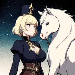 All Hail Lady Blanche Manga Manhwa AI Character