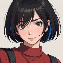 Earlobe Blunt Ear Length Bob AI Character