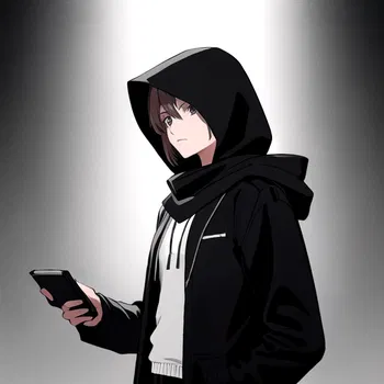 AI Character Hooded Scarf, The Mysterious Wanderer