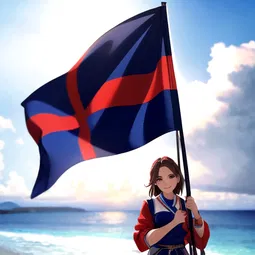 Cabo Verde Flag AI Character