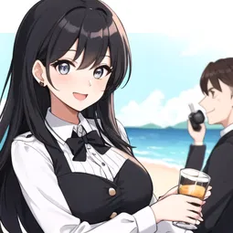 Naked Ladies in the Beach AI Character