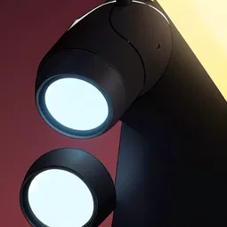 Industrial Floor Lamp AI Character
