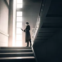Stone Stairwell AI Character