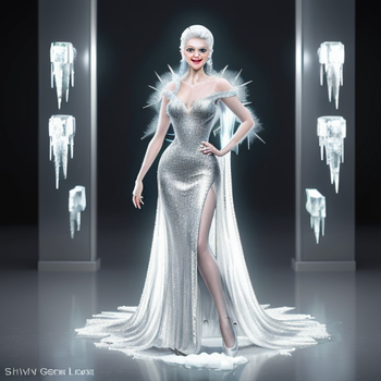 AI Character Selena Frost (The Ice Queen of Glamour)