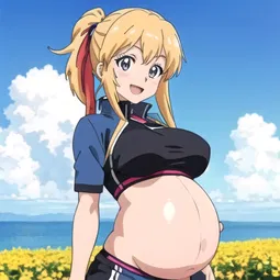 Anime Pregnant Scene AI Character