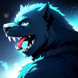 Blue Monster AI Character