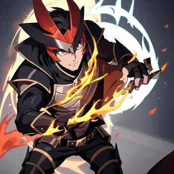 AI Character Ember, Knight of the Infernal Flame