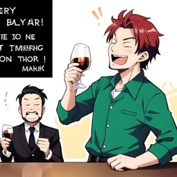 Drunken My Boss Manga AI Character