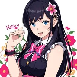 Hello Kitty Flowers AI Character