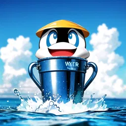 water bucket AI Character