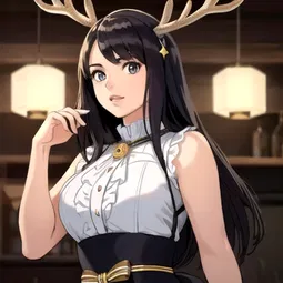 Deer Antler Chandelier AI Character