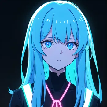 AI Character Neon Nostradamus