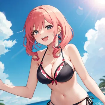 AI Character Bikini Masturbating