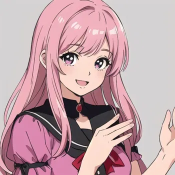 AI Character Pink Dress Anime