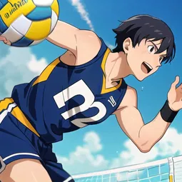 Volley Ball Anime AI Character