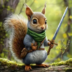 Pip the Brave Squirrel AI Character