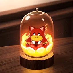 Custom Wood Burning Spicy Jellybean AI Character
