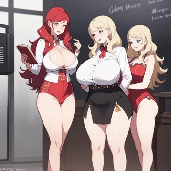 AI Character Busty Futa Bookworms