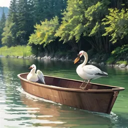 Swan Boat AI Character