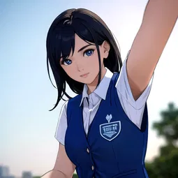 Blue Vest AI Character