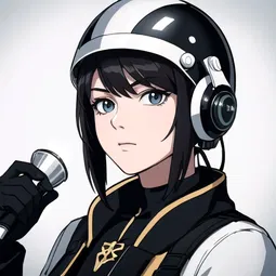 Helmet Head AI Character