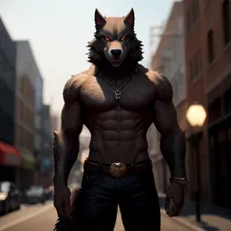 Femboy Werewolf AI Character