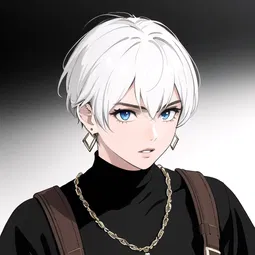 Boyish Earrings AI Character