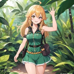 Nami Kuki from Jungle de Ikou! AI Character