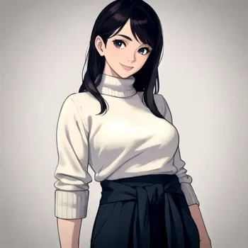 AI Character Sweaters Tied Around the Waist