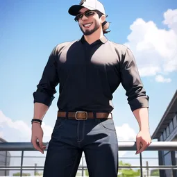 Anime Cowboy Hat AI Character