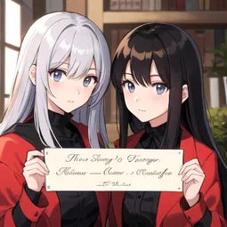 the reason for the twin ladys disguise AI Character