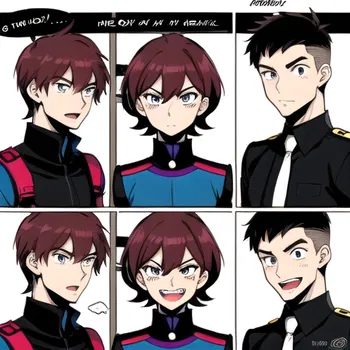 AI Character gender bender comic