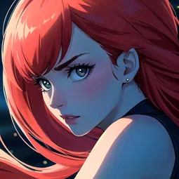 lady scarlet - jerk off for my muscles AI Character
