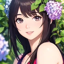 Strawberry Sundae Hydrangea AI Character