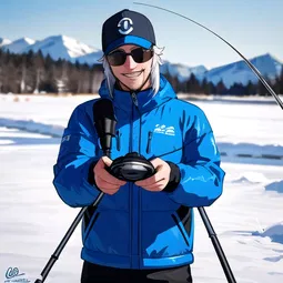 Ice Fishing Rods McGee AI Character