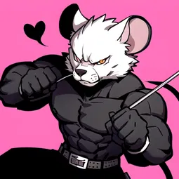 Muscular Mouse Demon Slayer AI Character