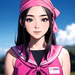 Pink Bandana AI Character