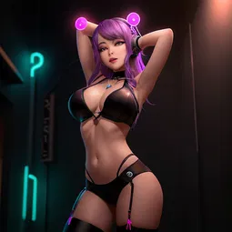 Neon Dreams AI Character