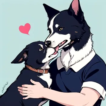 AI Character kiss mark