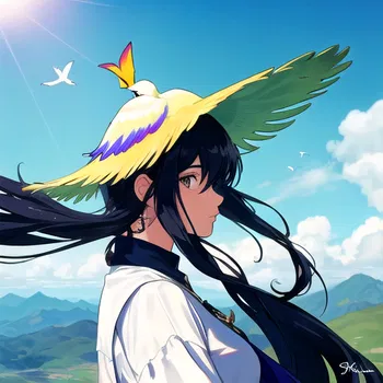 AI Character Vogelgesang des Paradieses