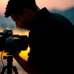 Black Cameraman AI Character