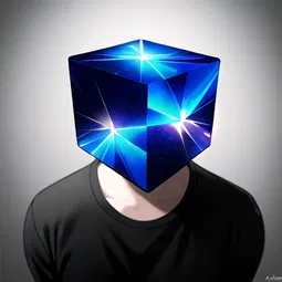 Cube Cursed Curious AI Character