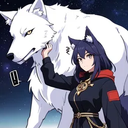 Wolf Girl and Black Prince AI Character