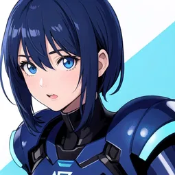 Blue Suit Blue AI Character