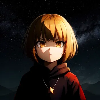 AI Character Frisk Holding