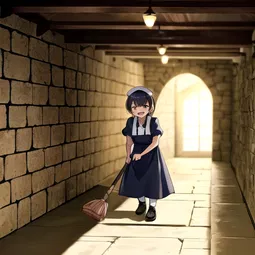 the housekeeper in the dungeon baka AI Character