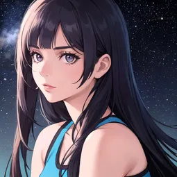Maya Anime Red Eyes AI Character