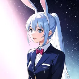 Blue Bunny Soft Serve AI Character