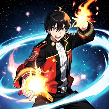 AI Character Manga Fire